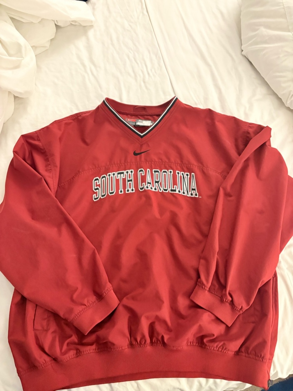 Nike Red V-Neck Men’s Athletic Pullover
